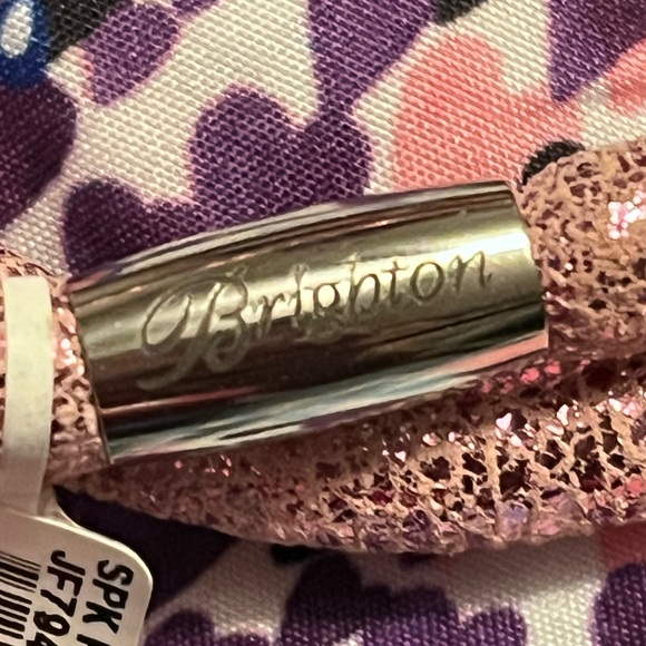 NWT Brighton Pink Sparkle Woodstock wrap Bracelet magnetic closure - Picture 3 of 6